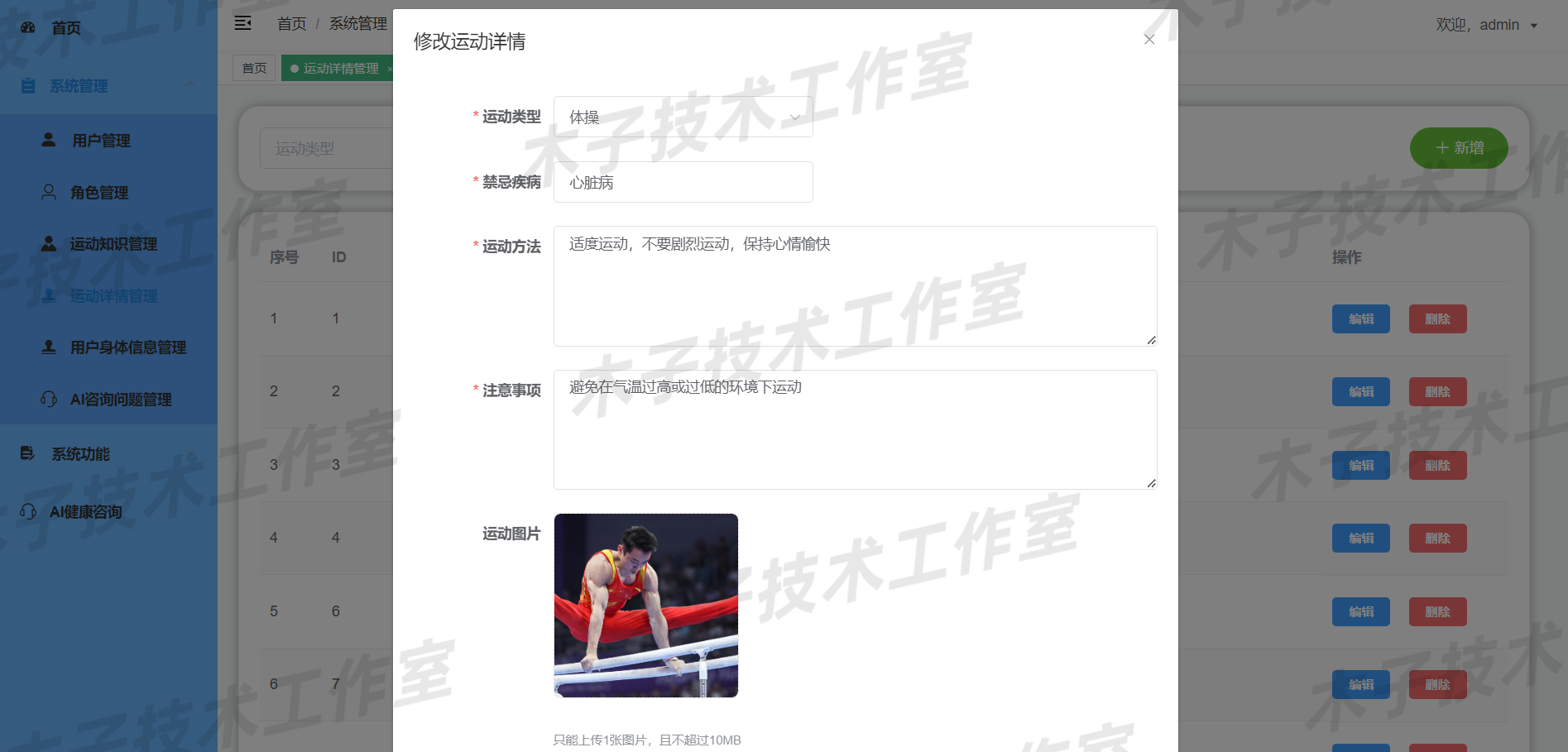 AI健康管理系统 java springboot vue 健康监控 源码设计万字文档