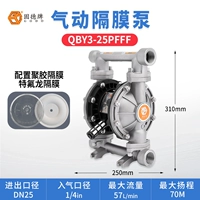 QBY3-25PFFF нержавеющая сталь + тефлоновая диафрагма