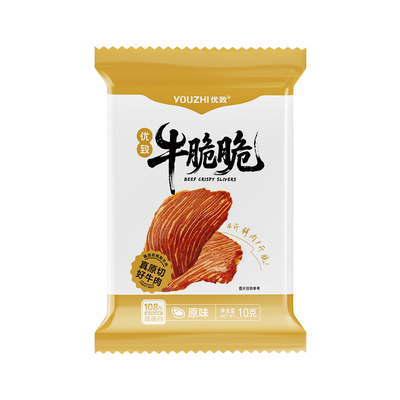 优致牛排脆100%整片原切低GI零食