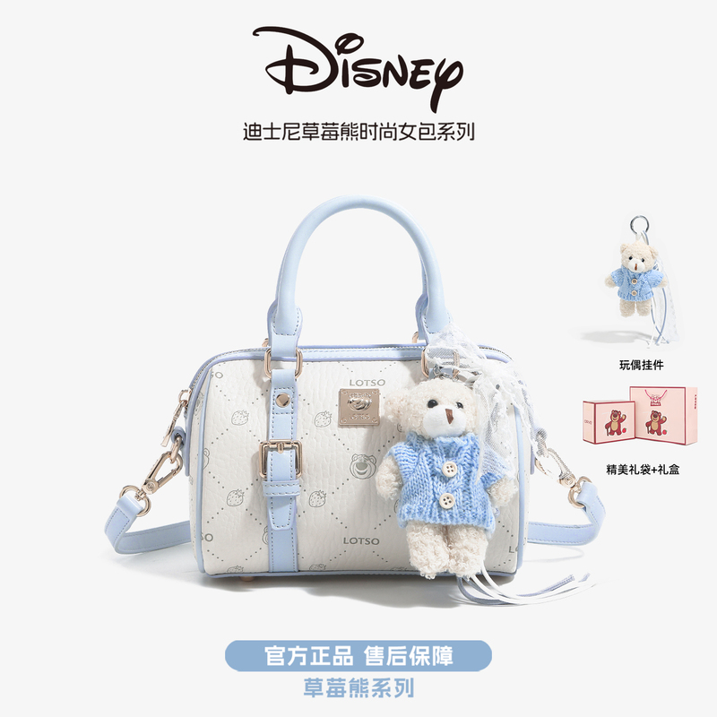 Disney New Women's Bag [Strawberry Bear Limited Edition] Versatile Commuter Shoulder Crossbody Bag for Women
