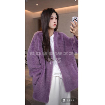 Sozi's new light luxury wool brushed winter fashion casual women's jacket sz-25600
