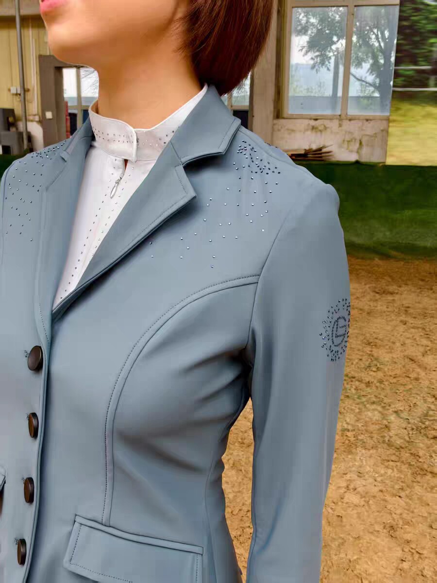 女性用乗馬服、女性用乗馬服、トップス、乗馬競技用スーツ、大人用プロ乗馬服