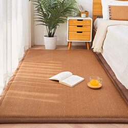 Japanese Tatami Summer Bedside Mat for Living Room and Bedroom, Floor Sleeping Mat, Cooling Mat, Thickened Rattan Mat, Floor Mat