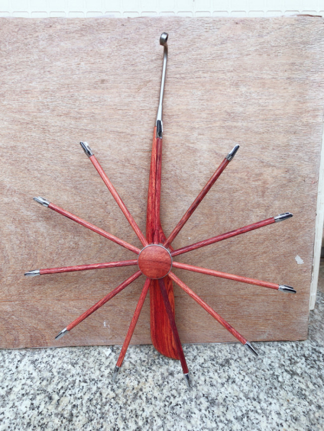 Kai Hwa Pan Hawk Wheel Myanmar Acid Branch Disc Hawk Wheel All-wood Wheel Handlebar embedded disassembly kite wheel Kai Wah disc Hawk Wheel