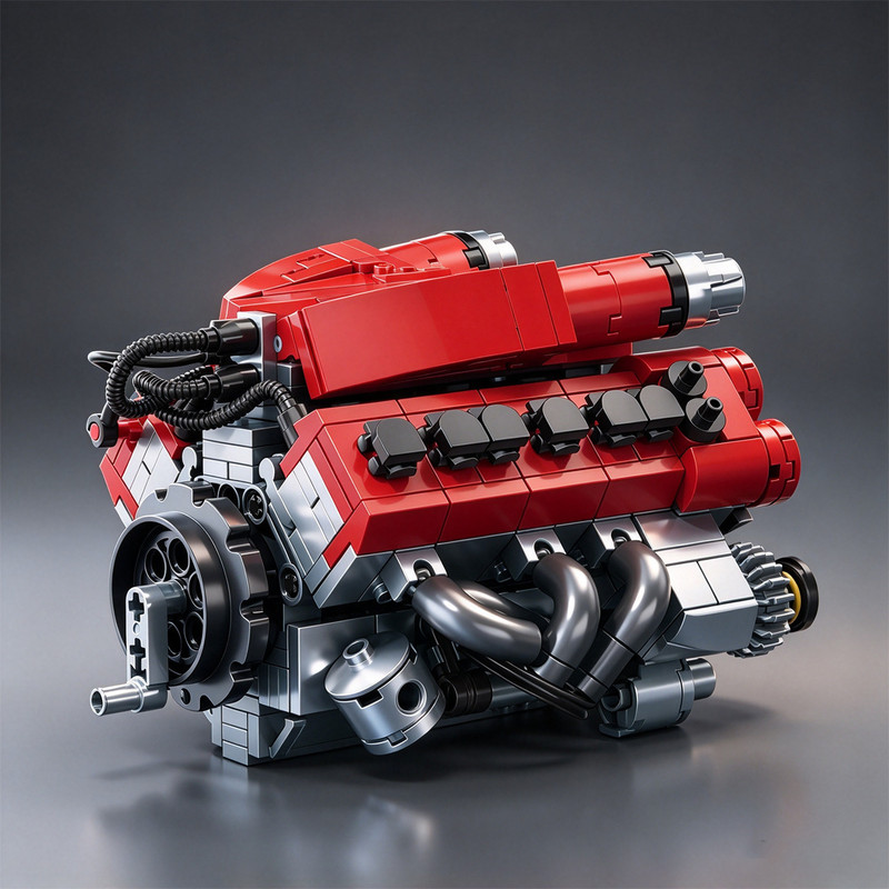 V8 Engine Model Assembly Model Building Blocks V12 Car Engine Boy Toy Gift Moc Desktop Decoration V8 Engine Model Assembly Model Building Blocks V12 Car Engine Boy Toy Gift Moc Desktop Decoration