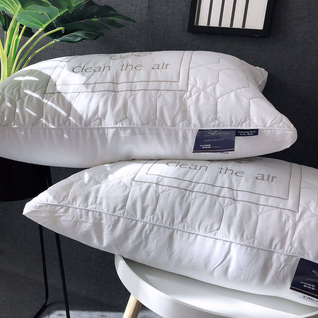 (Svitty) five-star hotel pillow full cotton down soft home pillow core pure cotton 48x74 pair