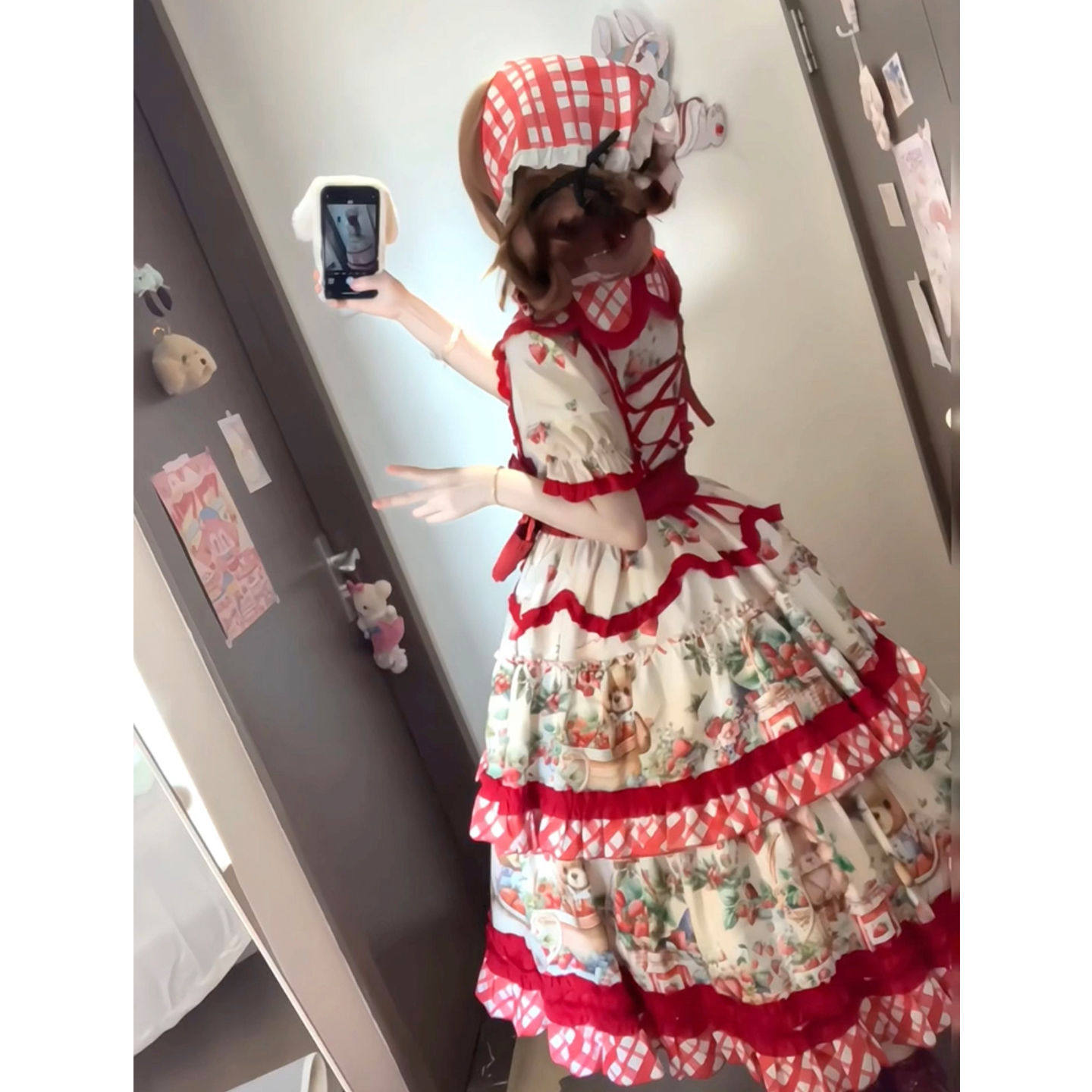 甜美可爱Lolita十二月草莓田OP优雅Cla洛丽塔日常甜Lo裙公主裙_lolita洛丽塔_淘宝游戏网