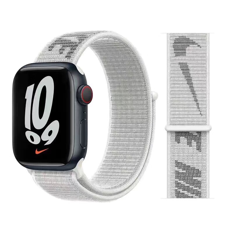 Suitable for Apple Watch Straps, Nike Nylon Loop Iwatchs11/Applewatch Woven Sports Breathable