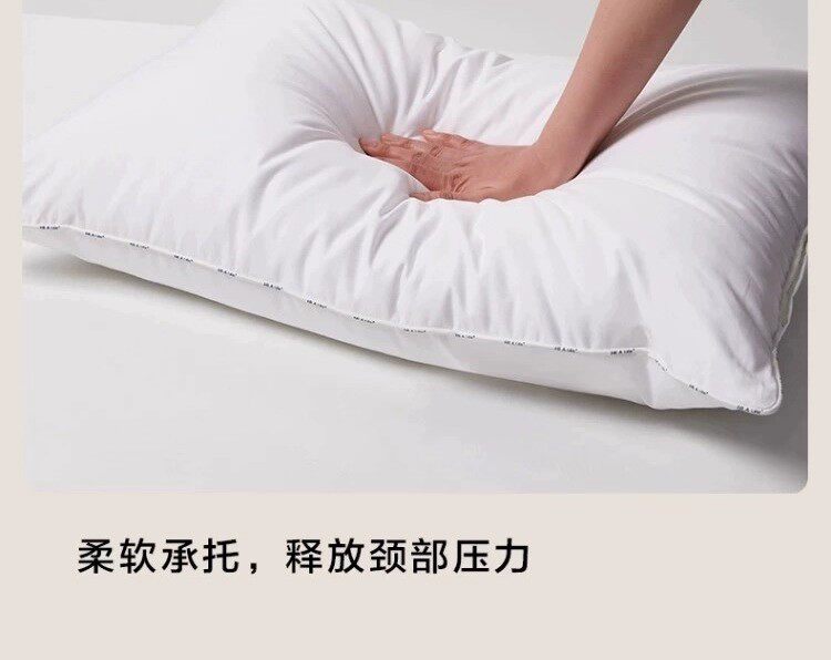 Подушка 史努比枕头一对装全棉可水洗枕头枕芯夏护颈椎助睡眠酒店成人专用 Snoopy
