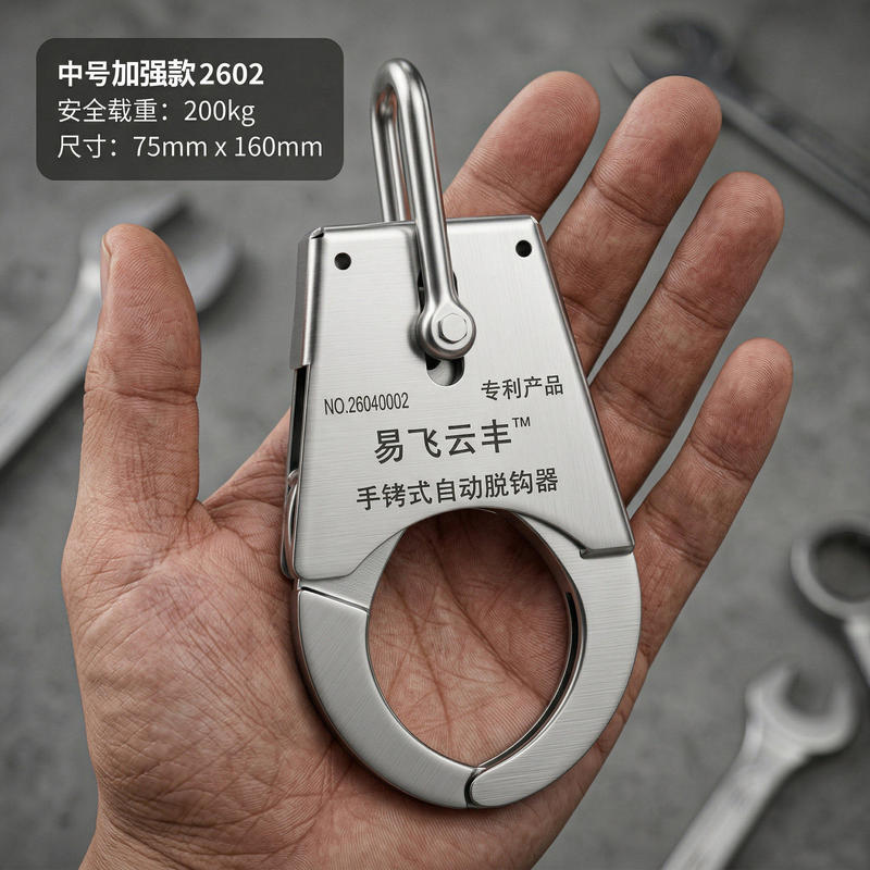 Patented Automatic Hook Release Device for Lifting, Reinforced Version Patented Automatic Hook Release Device for Lifting, Reinforced Version
