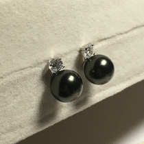 s925 sterling silver natural freshwater pearl earrings female shellfish Korean women cute silver jewelry ear jewelry