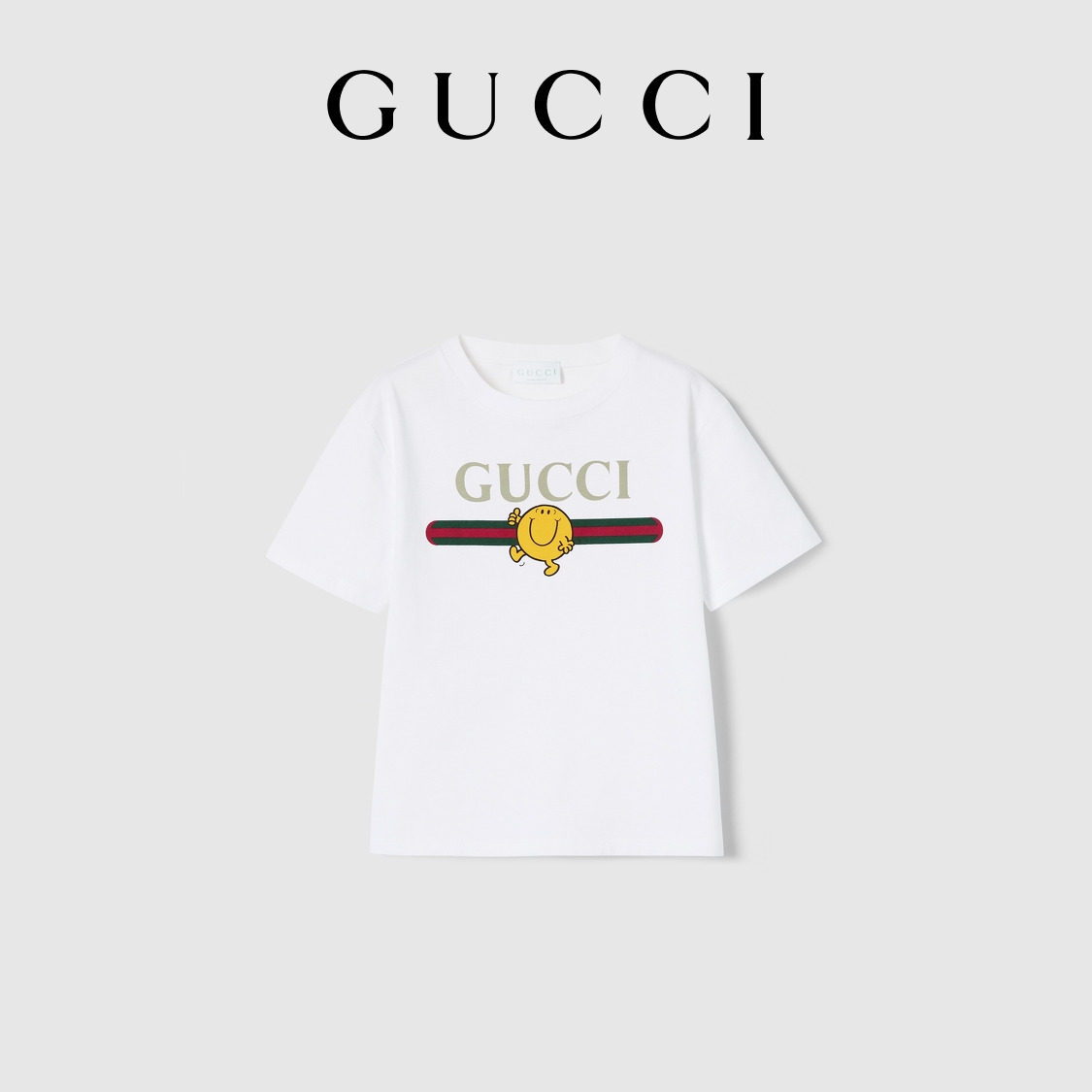 [สไตล์ใหม่] เสื้อยืดผ้าฝ้ายพิมพ์ลายของ Gucci สำหรับเด็ก