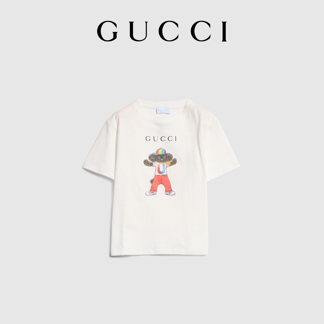 [สไตล์ใหม่] เสื้อยืดผ้าฝ้ายพิมพ์ลายของ Gucci สำหรับเด็ก