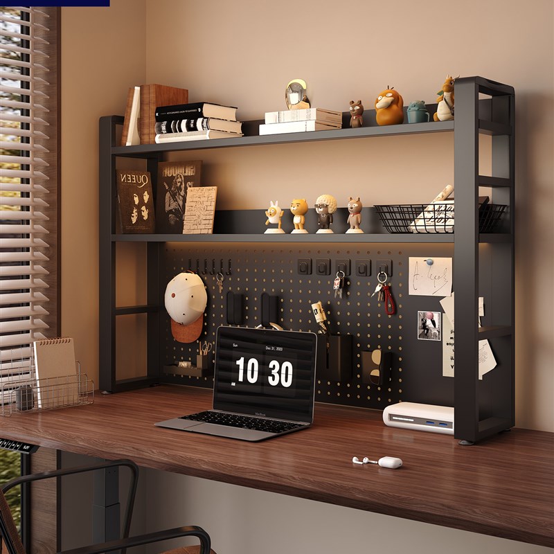 E-sports style desk storage rack study table desktop storage rack multi-layer children's desk R bookshelf hole board finishing