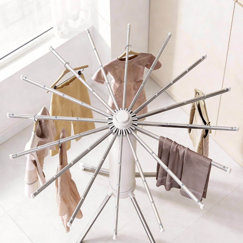 折叠晾衣架落地阳台室内家用免安装章鱼八爪鱼可移动隐形凉晒衣架真的那么好用吗？