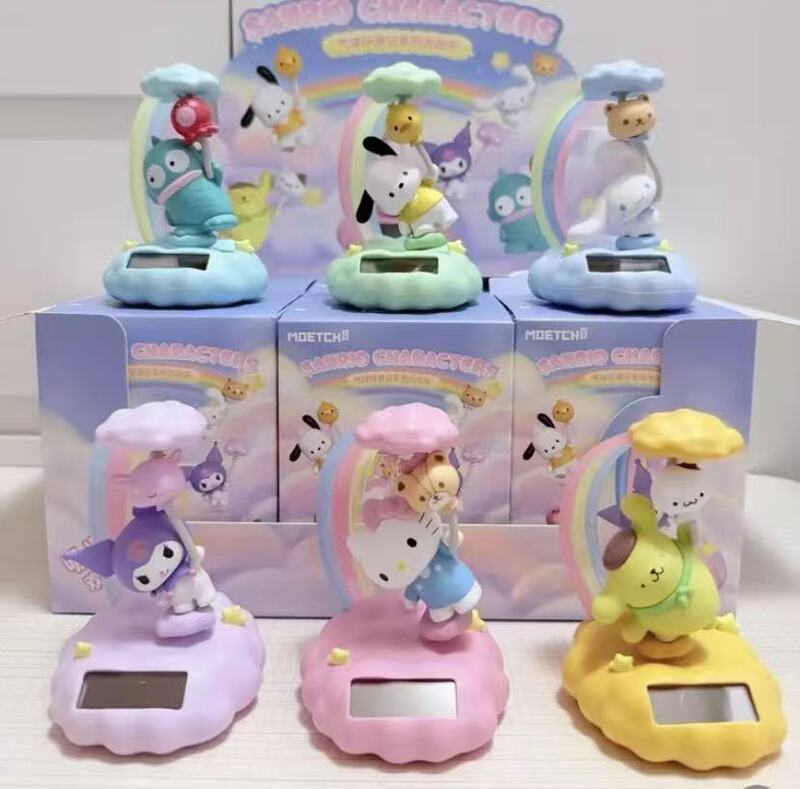 Cute Sanrio Balloon Travel Adventure Light-Up Blind Box Adorable Figurine Gift Kitty My Melody