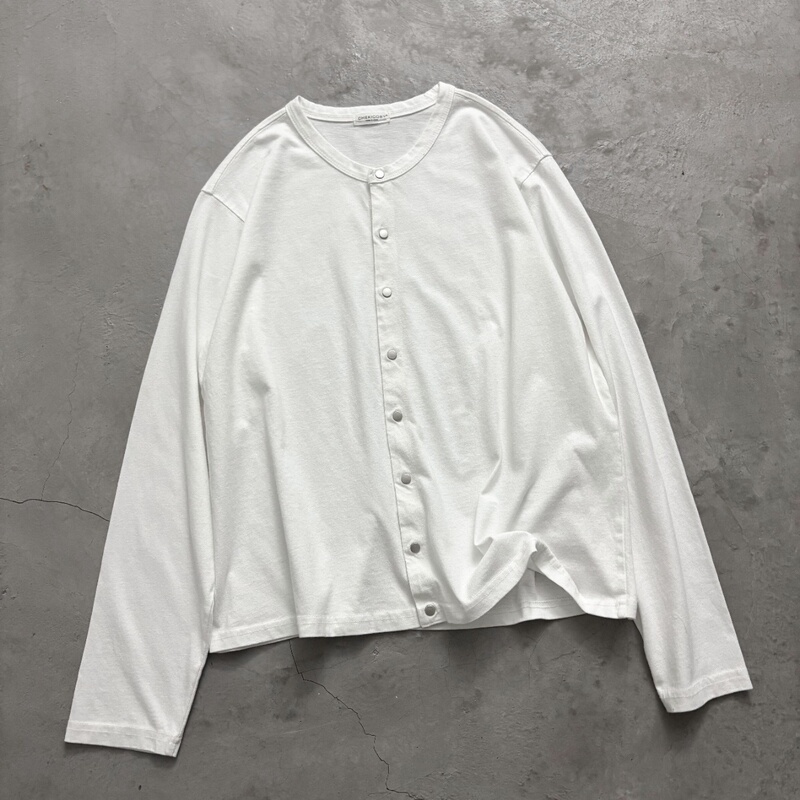 Early Autumn Thin Snap-Button Cardigan Jacket for Women, Cotton T-Shirt Cardigan, Solid Color, Simple, Versatile, and Stylish Top Early Autumn Thin Snap-Button Cardigan Jacket for Women, Cotton T-Shirt Cardigan, Solid Color, Simple, Versatile, and Stylish Top