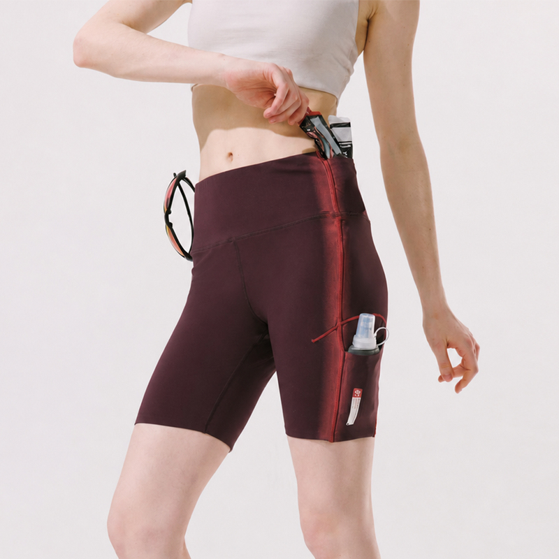 Goodhour'Honey' Gradient Spray Painted Running Compression High-Elasticity Sports Shorts for Women Goodhour'Honey' Gradient Spray Painted Running Compression High-Elasticity Sports Shorts for Women