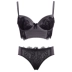 Bộ đồ lót dạ dày sang trọng / Điều chỉnh cơ thể Điêu khắc Lông mi tuyệt đẹp Ren + Satin set đồ lót đẹp Bộ đồ lót