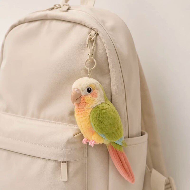 Little Red Book Same Style Sun Plush Pendant Bird Doll Bag Decoration Keychain Bag Charm Gift for Friends