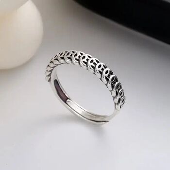 Simple r antique antique gold and copper coin ring chinese style literary index finger