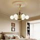 All-Copper American Mid-Century Style Living Room Chandelier Imported North American Black Walnut Retro Scandinavian Log Bedroom High-End Sense