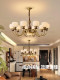 All Copper Mid-Century Style Living Room Chandelier American Retro Black Walnut Solid Wood Dining Room Bedroom Study Accessible Luxury 2025 New Style