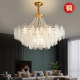 All-Copper French Chandelier, Post-Modern Light Luxury Pearl Crystal, Living Room, Bedroom, Dining Room, Cream Style Villa Duplex Floor Lamp