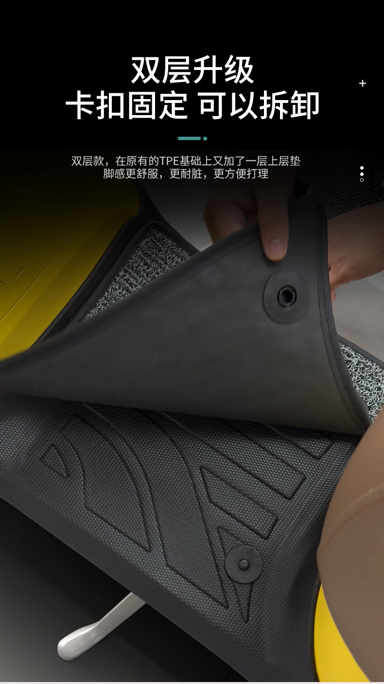 Suitable for Wuyang Honda Npf125 Foot Pads, Non-Slip, Wear-Resistant, Thickened Wh125T-13 Full Surround Pedal Pad Modification
