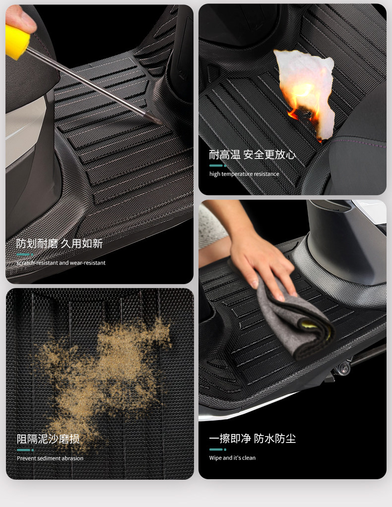 Suitable for Wuyang Honda Npf125 Foot Pads, Non-Slip, Wear-Resistant, Thickened Wh125T-13 Full Surround Pedal Pad Modification