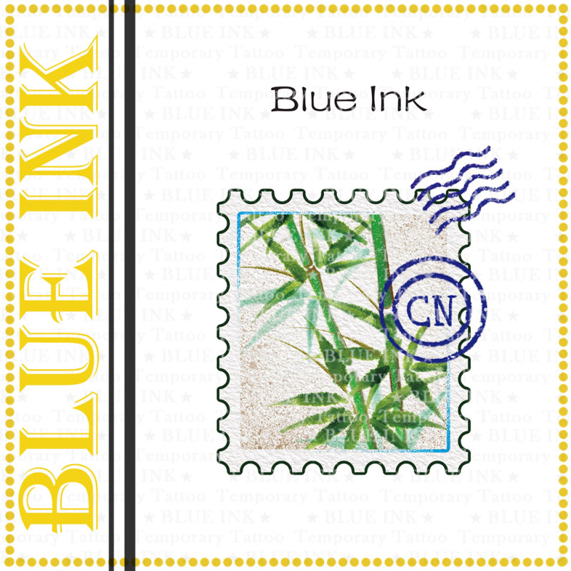 Blueink Instant Sticker】The Contract of the Wind·Chinese Retro Original Bamboo Stamp Non-Reflective Tattoo Sticker