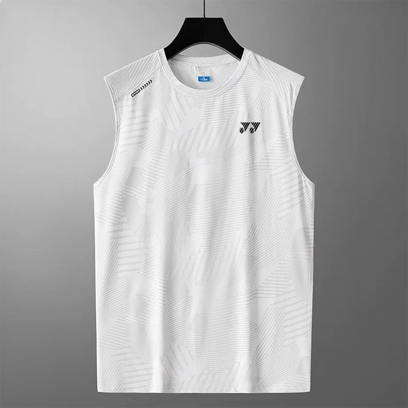 Yy Quick-Drying Badminton Clothing Sports Vest Men's Summer Quick-Drying Breathable Round Neck Sleeveless T-Shirt Shorts Set Yy Yy Quick-Drying Badminton Clothing Sports Vest Men's Summer Quick-Drying Breathable Round Neck Sleeveless T-Shirt Shorts Set Yy