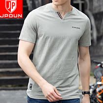 2019 new summer men short sleeve T-shirt male round collar pure color half sleeve compassionate undershirt male summer dress