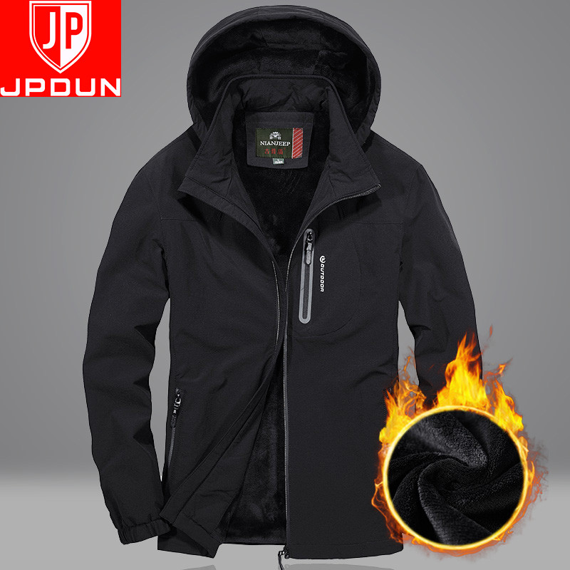 Winter cotton padded jacket men's plus velvet thickening warm young men's padded jacket autumn and winter casual padded clothes