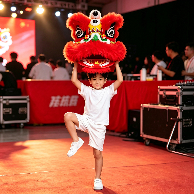 6-Inch 9inch 12inch Lion Head Dance Lion Head Costume Awakening Lion Flower Basket Ornament Small Lion Decorative Props Children's Awakening Lion 6-Inch 9inch 12inch Lion Head Dance Lion Head Costume Awakening Lion Flower Basket Ornament Small Lion Decorative Props Children's Awakening Lion