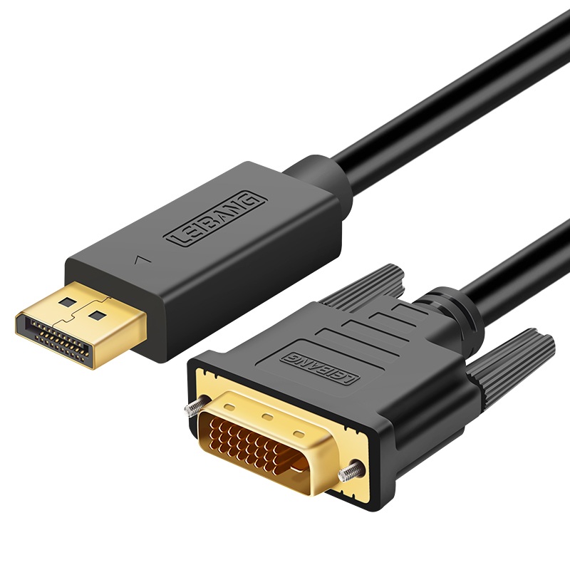 DP to DVI conversion cable computer chassis graphics card large DP to DVI to monitor converter adapter cable 1.5 meters