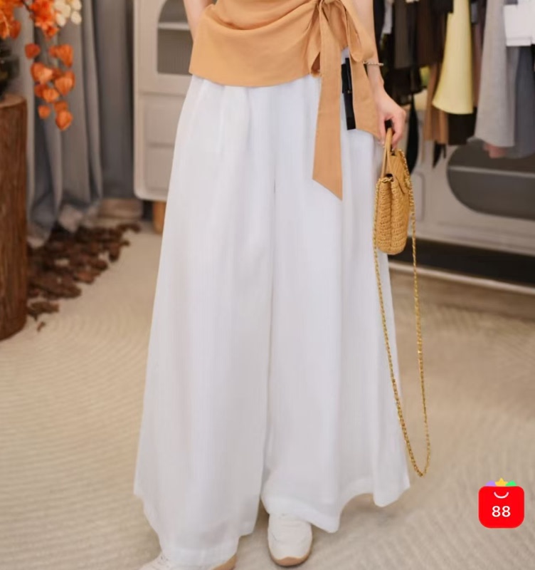 【Exclusive to Quanquan Live】2026-Summer Breathable Versatile Super Slimming High-Waisted Wide-Leg Casual Pants 15699 【Exclusive to Quanquan Live】2026-Summer Breathable Versatile Super Slimming High-Waisted Wide-Leg Casual Pants 15699