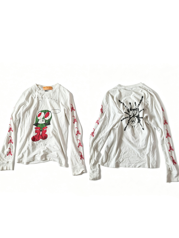 Now) Undercover Skoloct Scorpion Arm Long-Sleeve Shirt, Versatile and Fashionable for Street Style Now) Undercover Skoloct Scorpion Arm Long-Sleeve Shirt, Versatile and Fashionable for Street Style