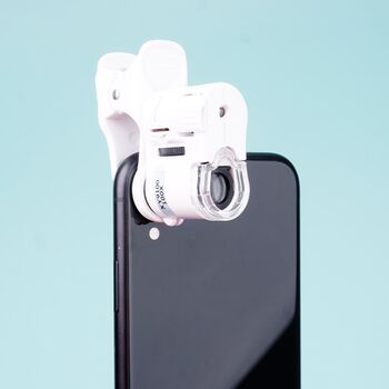 Mobile phone magnifying glass 100 times with led light hd microscope jewelry printing stamp coin identification banknote inspection portable