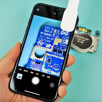 Mobile phone jewelry magnifying glass 40 times high definition with led light handheld folding identification silver dollar coin stamp portable