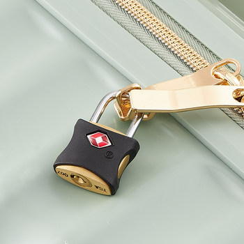 Tsa Key Customs Lock for International Travel, Airline, High-Speed Rail, Luggage, Backpack, Small Padlock, Cabinet, Drawer, Brass Lock