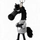 2026 Year of the Horse Mascot, the Chosen Black Horse Bag Charm Pendant Plush Toy, Gift for Friends, the Chosen Black Horse Pendant