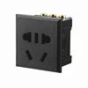 Five-hole two-three-pin universal ac power snap-in socket new national standard hole 10a embedded chassis desktop module
