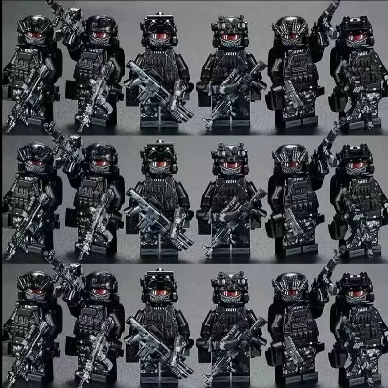 Compatible with Lego's New Military Special Forces Swat Building Blocks, Mini-Dolls, Soldiers, Boys' Educational Assembly Toys Compatible with Lego's New Military Special Forces Swat Building Blocks, Mini-Dolls, Soldiers, Boys' Educational Assembly Toys