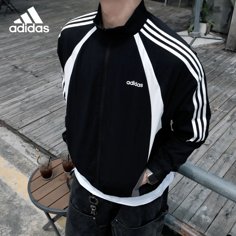 Adidas Adidas Men's Jacket 2026 Autumn New Sports Casual Woven Hooded Jacket Women's Kq7851 Adidas Adidas Men's Jacket 2026 Autumn New Sports Casual Woven Hooded Jacket Women's Kq7851