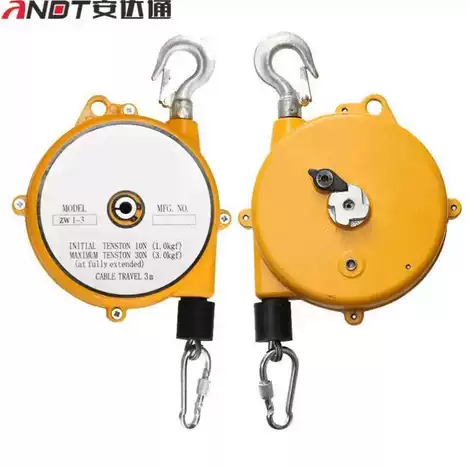安达通 弹簧平衡器行程弹簧吊车 弹力起重器拉力平衡器自锁塔式平衡吊弹力起重器 黄