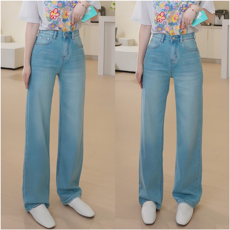 Leopard Print Waistband Embroidered Floor-Length Pants