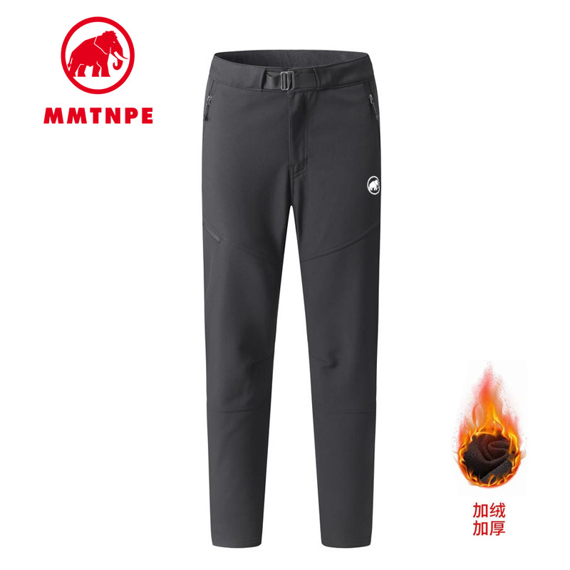 Mammoth Arctic Elephant (Clearance Sale) Autumn and Winter Waterproof Fleece-Lined Thick Warm Men's Softshell Long Pants