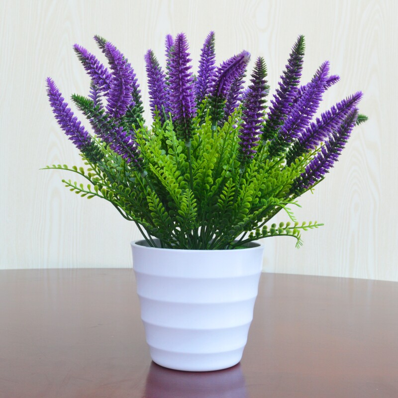 Fake flower simulation plant small potted green plant Indoor and outdoor home decoration Plastic fake green Lola grass desktop plant