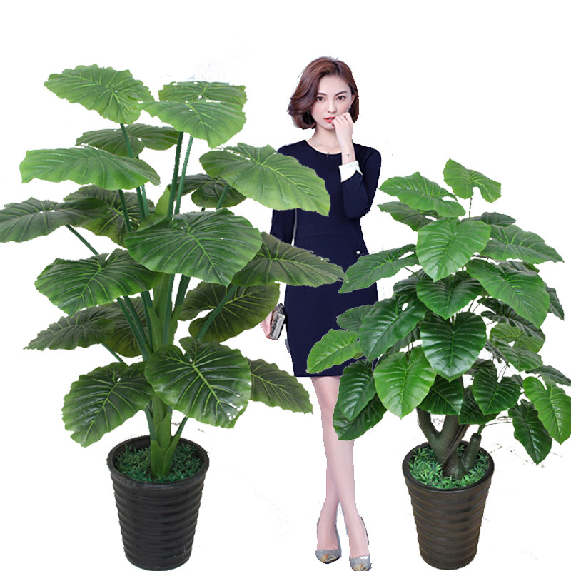 Fake flower dripping Guanyin hair-making simulation green plant large potted guest hall room inside and outside decorated floor flower swaying pieces